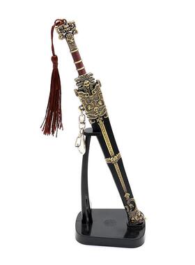 封神榜影视周边武器模型鬼候剑22CM带鞘全金属工艺品摆件
