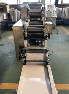 面条饺子皮一体机撒粉卷皮单组叠皮压面馄饨皮机全自动压皮压面机