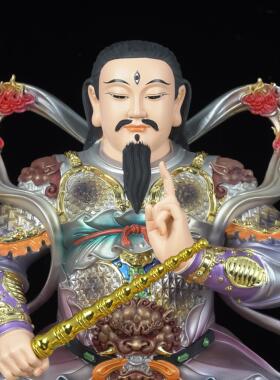 九天应元雷声普化天尊雷祖神像道家雷祖摆件家用供奉雷神大帝佛像