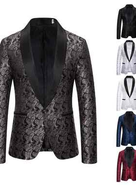 Men's clothing color large body formal suit men's lapel