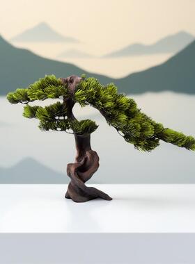 仿真小树枫树枫叶松树摆件桌面装饰书房客厅样板房酒店书架