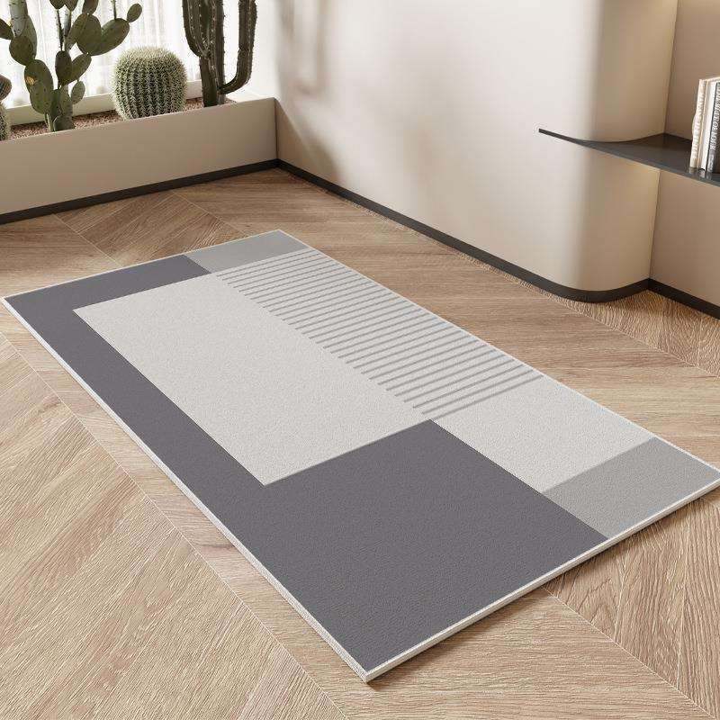 Gym spinning bicycle silent shock-absorbing anti-slip mat home simple bedroom bedside blanket washable balcony bay window mat