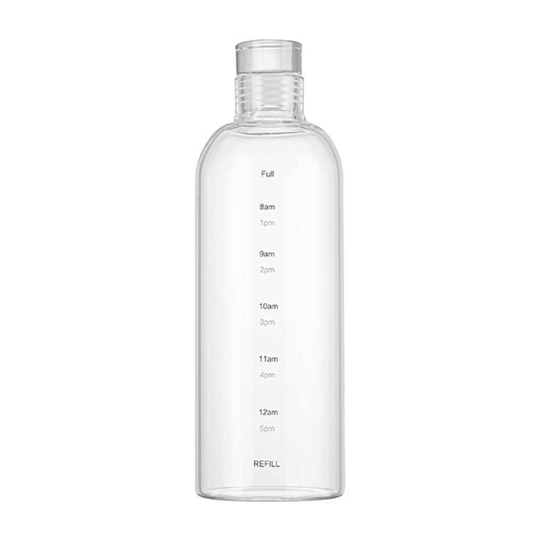 High borosilicate glass wine bottle, sealed and leak-proof, with lid, ginseng soaking wine bottle, large-capacity transparent home-brewed medicinal wine bottle