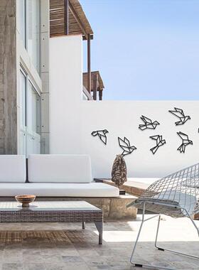 厂家直销金属铁艺飞鸟墙壁装饰壁饰摆件卧室客厅电视艺术品剪影