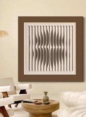 新款直销侘寂风高清微喷简约装饰画客厅玄关立体高级感挂画沙发背