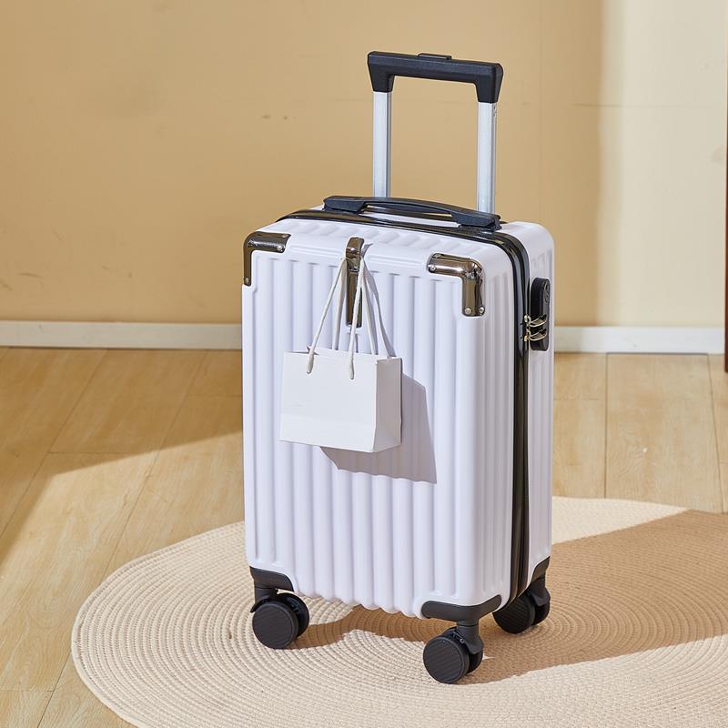 New 18-inch small password suitcase for men and women, lightweight leather suitcase, universal wheel trolley case, cute