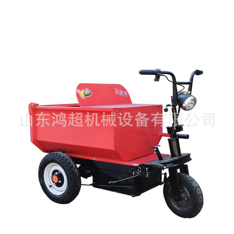 Engineering dump electric dump truck push inclined bucket mortar transport truck agricultural orchard tricycle