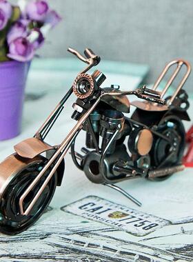 铁艺靠背摩托车模型金属工艺品摆件铁质工艺品摩托车跑车 M127