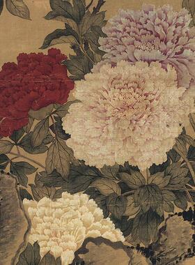 邹一桂玉堂富贵图名家花卉工笔画国画装饰画竖轴挂画真迹微喷复刻