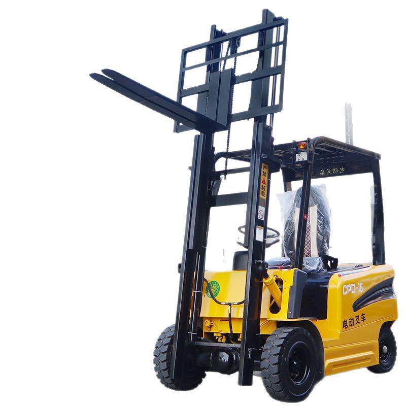 Four-wheel electric forklift manufacturer 2-ton electric forklift small truck ton stacker electric forklift