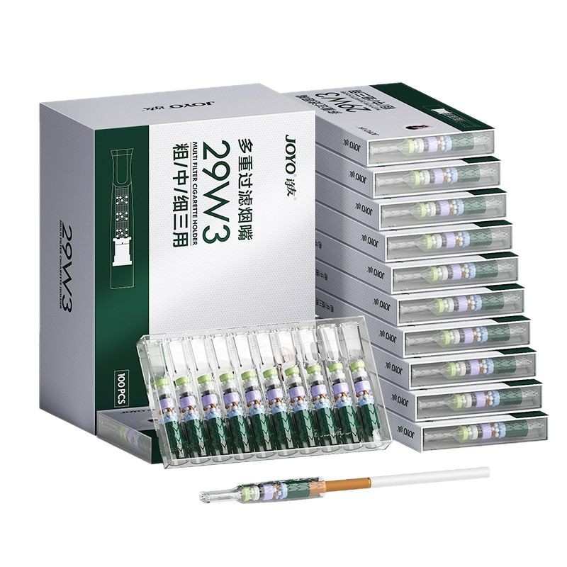 诤友29重万花筒烟嘴一次性烟嘴过滤器29W3粗中细3用烟嘴过滤嘴 - 图1