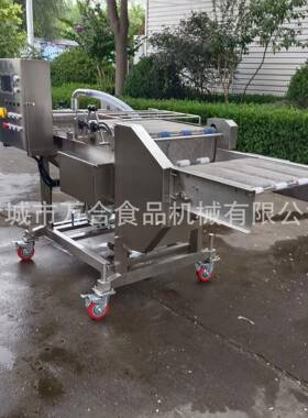 商用鱿鱼圈浓浆机全自动挂浆裹粉流水线茄盒藕盒浸浆上浆机厂家
