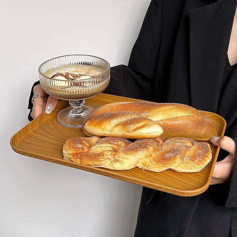 长方形彷木纹托 托盘ins风餐盘茶盘家用水杯收纳盘咖啡厅蛋糕盘子,淘宝优惠券,粉丝福利购,淘宝优惠卷