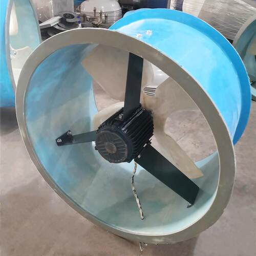 玻璃钢轴流风机 T35-9A 风量 32119m3/h 风压215pa 3kw 1450r/m - 图1
