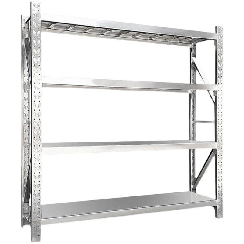 304不锈钢货架仓储仓库重型储物架可调节多层商用加厚置物快递架,淘宝优惠券,粉丝福利购,淘宝优惠卷