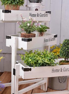 创意多功能折叠花架小盆景储物架客厅装饰装饰品阳台家庭窗口展示