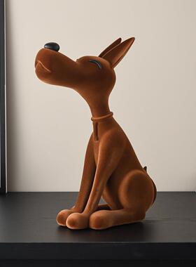 客厅电视柜入户玄关桌面犬狗摆件装饰品创意旺财乔迁新居礼物高档