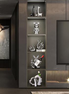 轻奢酒柜装饰品摆件高档家居客厅暴力熊电视餐柜玄关陶瓷工艺品