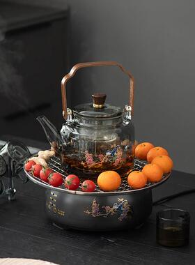 黑晶炉煮茶器加厚耐热玻璃煮茶壶2025款提梁泡茶壶电热煮茶炉烧水