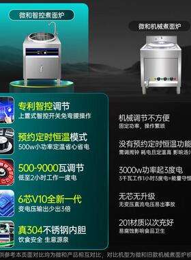 KK微和商用煮面炉多功能熬粥高汤卤肉麻辣烫锅节能电热方形煮面桶
