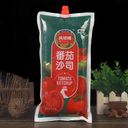 凤球唛番茄沙司1kg*12袋番茄酱义大利面 面酱披萨汉堡薯条蘸酱料 - 图1