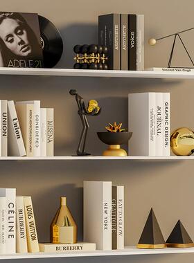 意式轻奢高级感黑金色装饰品客厅酒柜领导办公室书柜艺术小众摆件