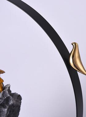 新中式禅意摆件客厅玄关样板房博古架酒柜创意桌面办公室家居装饰