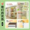 Shelf wardrobe home bedroom rental room simple assembly metal hole plate steel combination storage angle steel hanger
