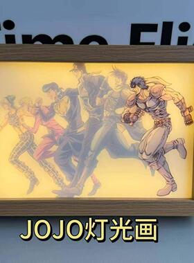 jojo全主角灯光画周边个性创意装饰小夜灯桌面摆件二创同人谷