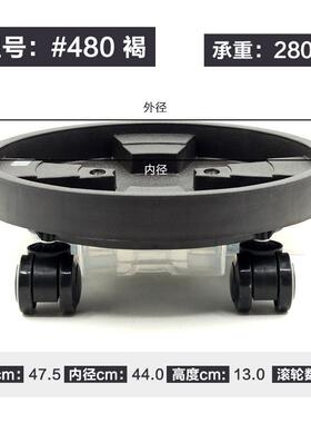 花盆托盘塑料长方形底座托大号加厚可移动盆景托带轮花托长形花盘