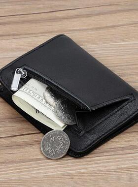 Slim Wallet Men Genuine Leather Thin Pocket Wallet for Men S