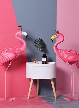 北欧风网红店铺火烈鸟摆件婚礼装饰拍照道具商场开业橱窗场景布置