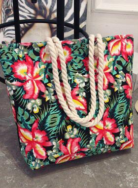 Women Large Capacity Tote Canvas Shoulder Bag Shopping Bag