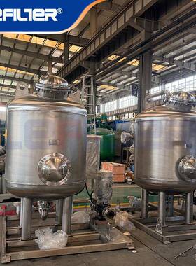 全自动带泵撬装石英砂过滤器30m³/h碳钢材质农业灌溉水处理