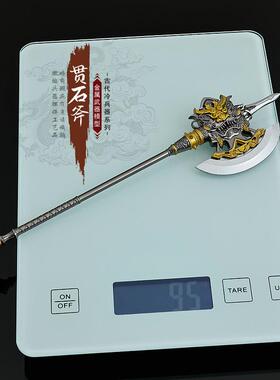 三国演义影视周边武器模型徐晃22CM贯石斧全金属工艺品摆件兵器