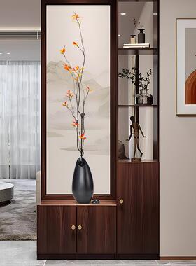 侘寂风时来运转细长花瓶花艺摆件古风客厅入户玄关壁龛电视柜装饰