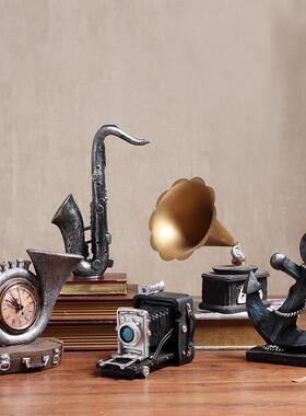 采购产品创意覆古装饰品，旧欧洲风格的老式收音机，客厅，餐厅，