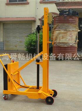 配重式电动油桶装卸车无腿油桶升高堆垛机平衡重油桶堆高车