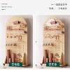Solid wood hole board yoga fitness equipment storage and organization vertical display rack removable pulley screen storage rack