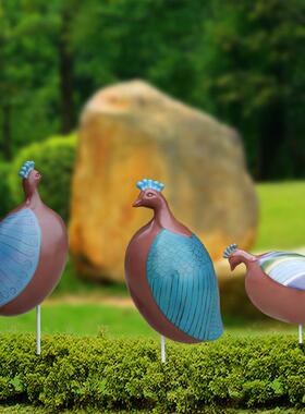 抽象孔雀摆件户外玻璃钢飞禽雕塑园林景观花园庭院装饰小品鸟美陈