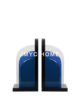 意式极简轻奢家居书档软装饰品样板间办公室书房书立书靠摆件水晶