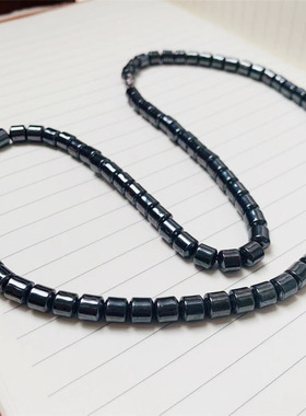 陨石手串新疆罗布泊富镍高碳黑钻陨天铁陨星佛珠子黑又亮手链