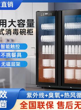 餐饮饭店商用消毒柜立式大容量智能数控紫外线热风循环餐具消毒柜