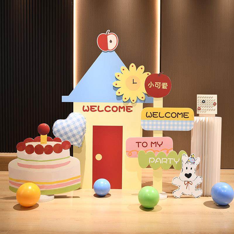 tagi风生日布置多巴胺儿童宝宝一周岁生日派对气球装饰kt板小红书,淘宝优惠券,粉丝福利购,淘宝优惠卷