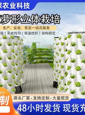 菠萝塔无土栽培霧培设施水果蔬菜大棚气雾栽培模式系统多层花盆