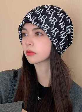产后月子帽夏款孕妇出院网红月子帽空调房护脑门额头防风包头发带