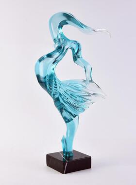 酒店大堂抽象人摆透件轻奢MC-TY-73明树脂雕塑装客厅软玄关家居工