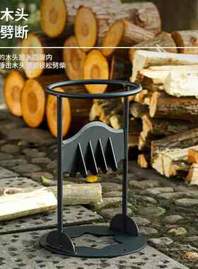 跨境爆款手动劈柴神器木柴分离器柴火分配器户外野营工具劈柴器