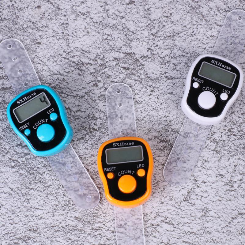 1 set of 10 luminous counters, electronic digital display rings, finger manual counters for the elderly to count goods points