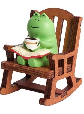 可爱拍照治愈摆件青蛙装饰摆件